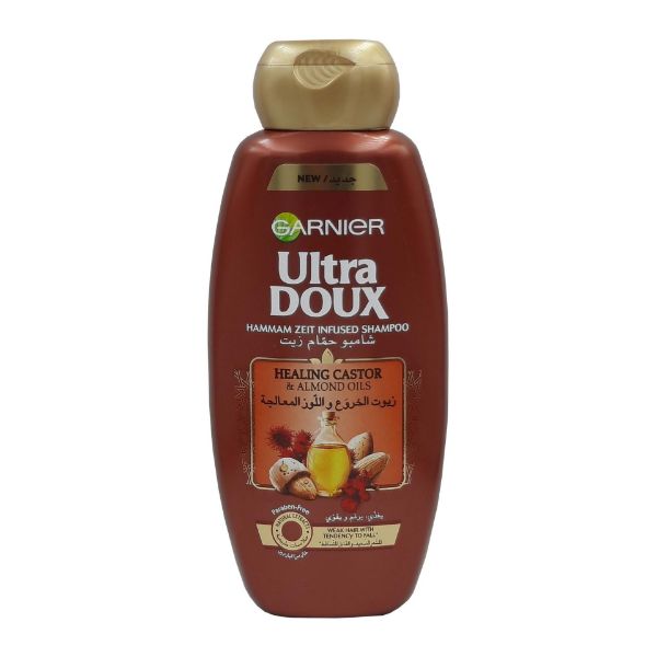 صورة شامبو جارنير400مل زيت الخروع واللوز شد1د (حبه 12)