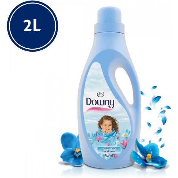 صورة كرتون منعم داوني 2لتر ازرق  نسيم الوادي 8 حبه