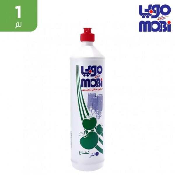 صورة كرتون موبي صحون 1لتر اخضر تفاح 12 حبه