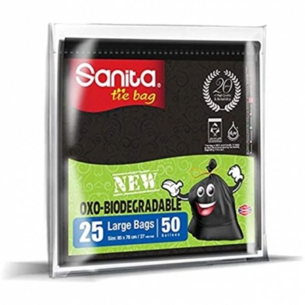 صورة كرتون زباله سانيتا 30جالون 25كيس ابو ربطه