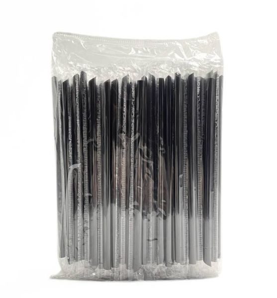 صورة كرتون مصاص عصير اسود+شفاف+ اخضر شيل باك مقاس 8ملي 20 حبه