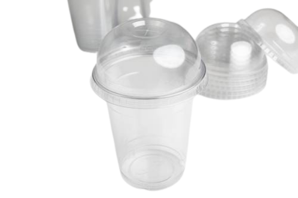 صورة كرتون كاس عصير شفاف رقم 12 قبه بلاسكو مع غطا 20 حبه