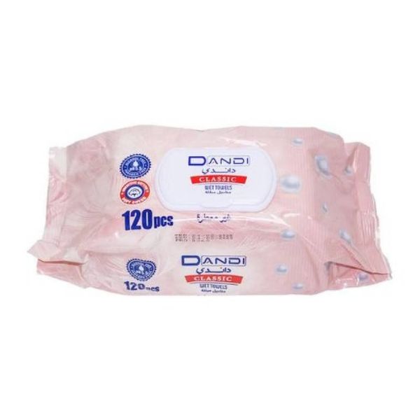 صورة كرتون مناديل مبلله داندي + يولا 120حبه 24 حبه