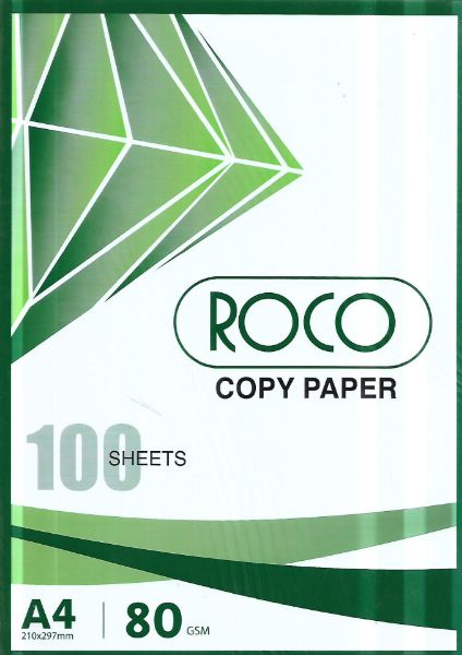 صورة كرتون ورق طابعه روكو اي فور+اتش بي 5 حبه