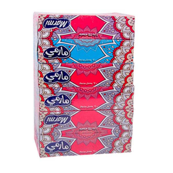 صورة كرتون مناديل مارمي 70منديل  6*6 6 حبه