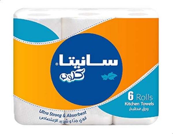 صورة كرتون مناديل كلوب سانيتا 6*6 6 حبه