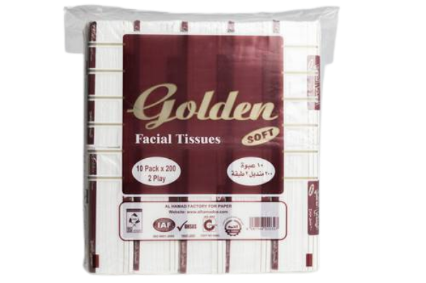 صورة كرتون مناديل الذهبي جولدن فلة 5*10 5 حبه