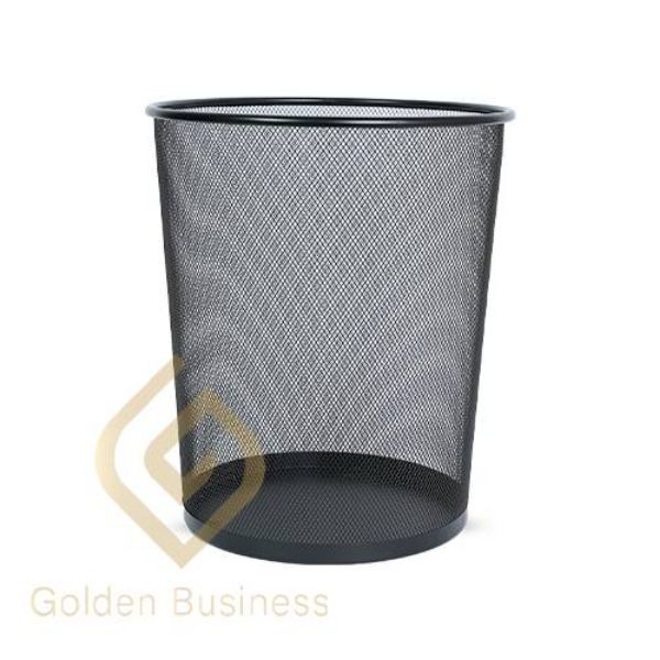 صورة حبه سله نفايات 10 جالون شبك حديد اسود 1 حبه