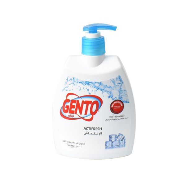 صورة كرتون جنتو يد 500 مل ازرق انتعاش 12 حبه