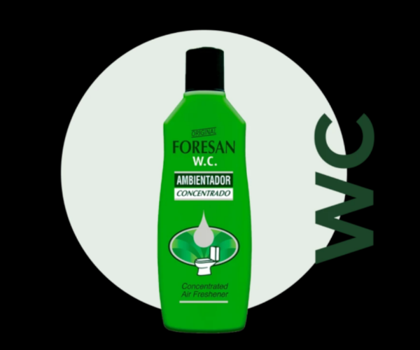 صورة كرتون معطر فورزان 125 مل اخضر دبليو.سي رقم2020 24 حبه