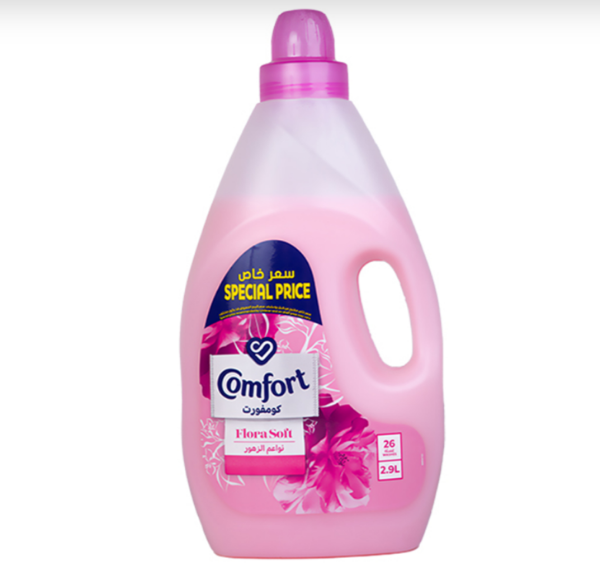صورة كرتون منعم كمفرت 2.9  لتر وردي 3 6 حبه