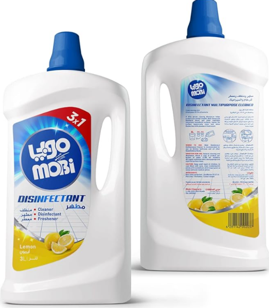 صورة كرتون مطهر موبي 3 لتر ليمون 4 حبه