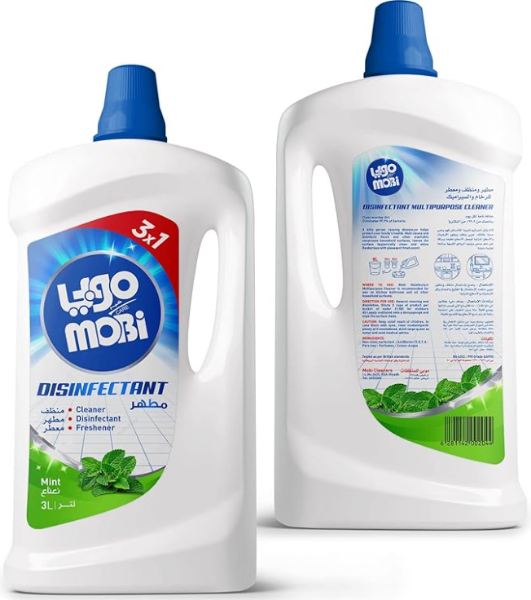 صورة كرتون مطهر موبي 3 لتر نعناع 4 حبه