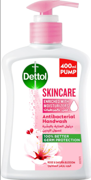 صورة كرتون ديتول يد 200 مل الوردي عنايه بالبشره 12 حبه