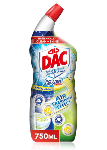 صورة كرتون داك منظف المراحيض 750مل ليمون اصفر 10 حبه