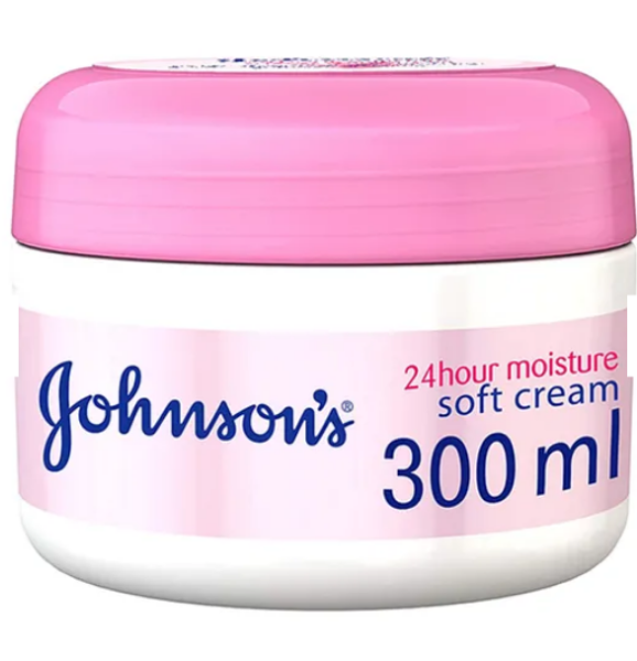 صورة درزن  كريم جونسون سوفت 300 مل ناعم للوجه زهري 12 حبه