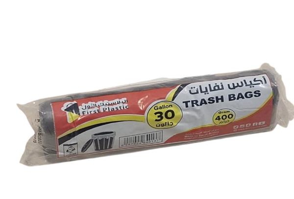 صورة شوال زباله رول الاولى 30جالون اسود  حبه