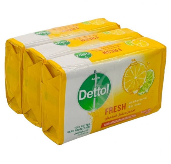 صورة كرتون صابون ديتول قالب 120ج ليمون منعش 72 حبه