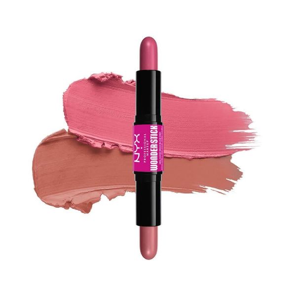 صورة ان واي اكس أحمر خدود وندر ستيك WSB01 خوخي فاتح + وردي فاتح - 4 جم