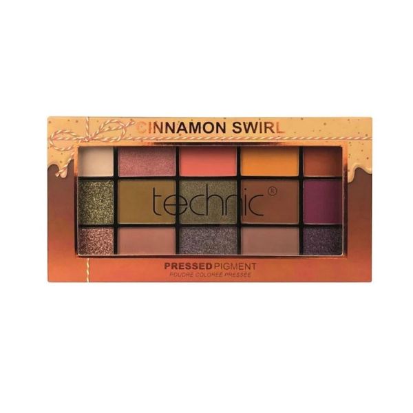 صورة تكنيك  لوحة ظلال عيون مضغوطة سينامون سويرل 15 لون - 30 جم