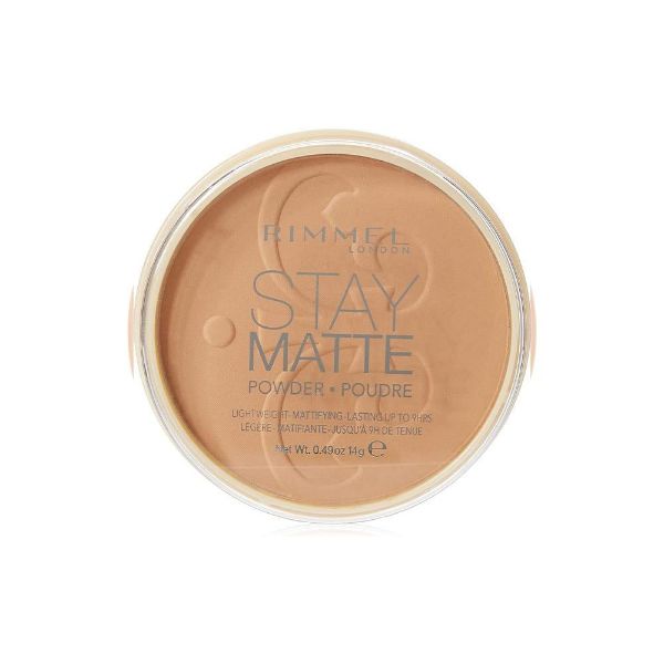 صورة ريميل لندن بودرة مضغوطة ستاي مات 030 كراميل - 14 جم