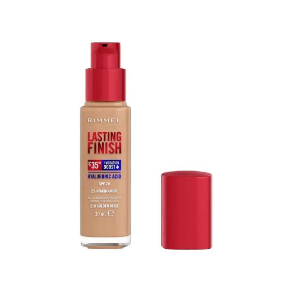 صورة ريميل لندن كريم اساس لاستنك فنش رقم 210 جولدن بيج - 30 مل