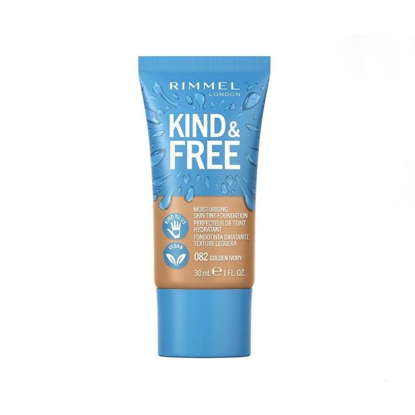 صورة ريميل لندن كريم أساس كايند آند فري سكين تينت 082 جولدن إيفوري - 30 مل