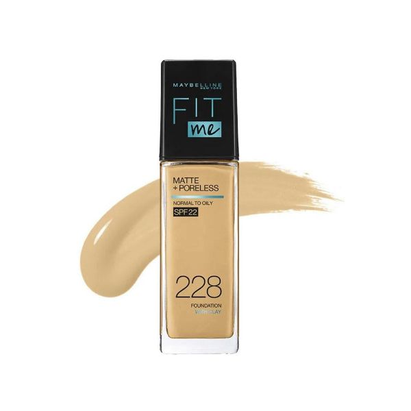 صورة مايبيلين كريم الاساس فيت مي مات اند بورليس 228